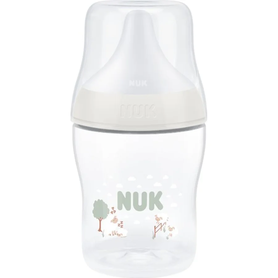 NUK Perfect Match bočica, 150 ml, 0 mj+, bijela