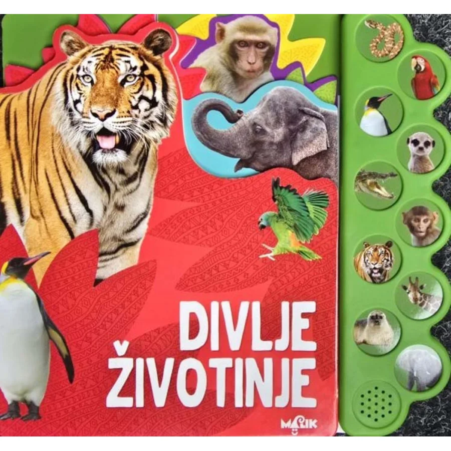Divlje životinje, zvučna slikovnica 10 zvukova