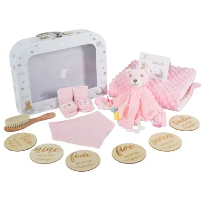 Cangaroo poklon set za bebu bearli, rozi