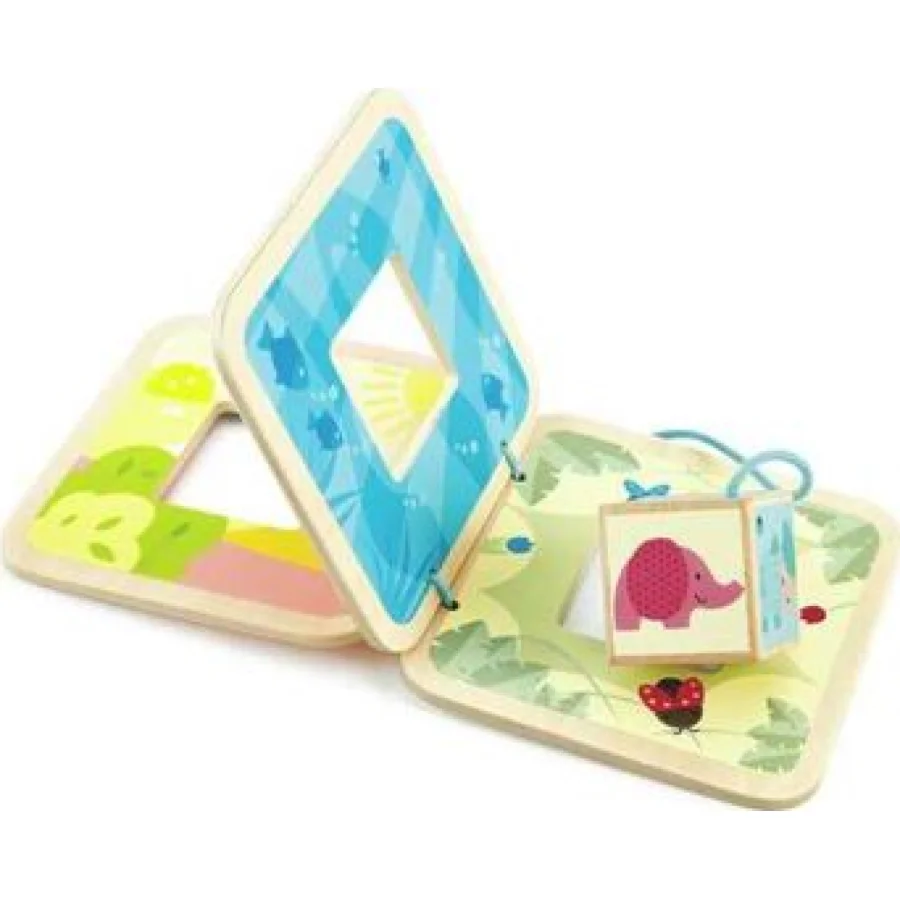 Hape drvena edukativna knjiga