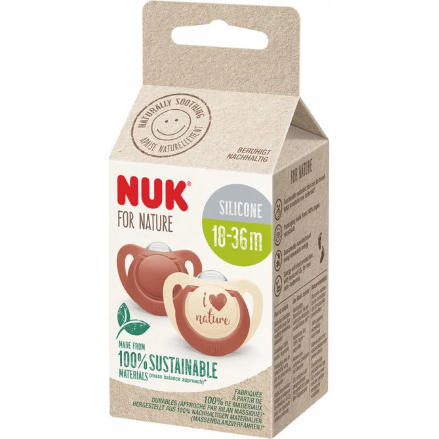NUK for Nature duda, 2 kom, 18–36 mj., crveno