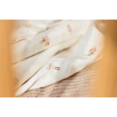 Jollein muslin pelene za povijanje animal friends, 2 kom
