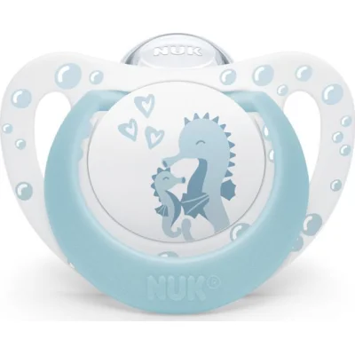 NUK First Choice duda, 0–6 mj., sort, 6 kom
