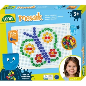 Lena mozaik prozirni kreativni set sa čavlićima, 10 mm, 140 kom