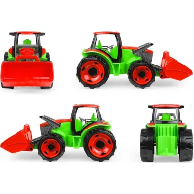 Lena giga traktor sa kašikom i prikolicom, 107 × 30 × 28 cm