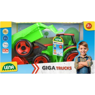 Lena giga traktor sa kašikom i prikolicom, 107 × 30 × 28 cm