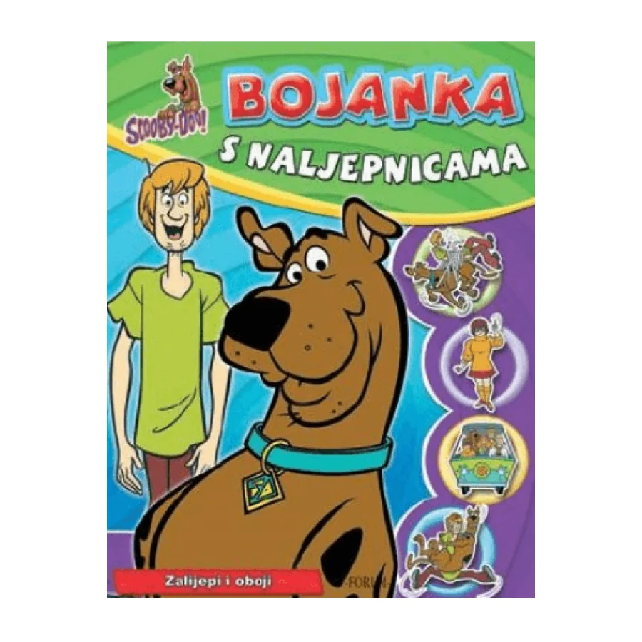 Scooby-Doo, bojanka s naljepnicama 1-2