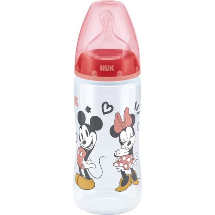 NUK bočica FC+ sa indikatorom temperature, 300 ml, Minnie Mouse