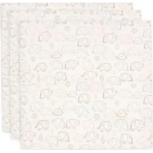 Jollein muslin pelene elephant tales, 3 kom