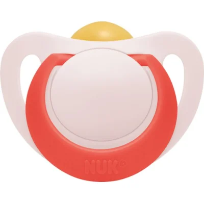 NUK duda Star latex, sort, 6 kom, 18–36 mj.